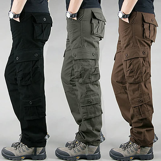 Pantalon pour hommes à poches tridimensionnelles extérieures multi-poches Pantalons décontractés pour hommes