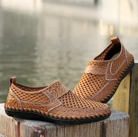 Crocodile Chaussures décontractées pour hommes en maille respirante et confortable