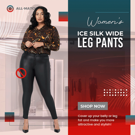 Pantalon large en soie de glace pour femme