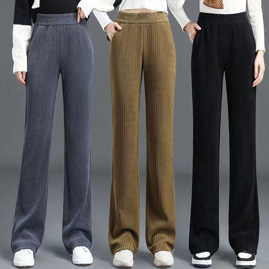 Pantalon d'automne et d'hiver 🔥 chaud 🔥 élégant à taille large et extensible(45 % de réduction)