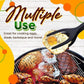 🍳✨ PROMO FLASH 55% ! Pince-Spatule 2 en 1 pour Cuisine – Embouts en Silicone Alimentaire, Antiadhésif, Résistant à la Chaleur, Poignée Longue Confy ✨