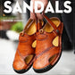 【Fait à la main】 Sandales décontractées en cuir souple de haute qualité pour hommes