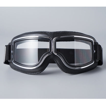 🥽 50 % DE RÉDUCTION EN CE MOMENT ! 🏍️ Lunettes de moto style vintage – Protection UV, anti-buée et sangle réglable