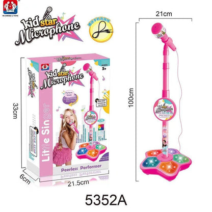 🎄🎉 Offre spéciale Noël : 50 % de réduction ✨ Microphone karaoké pour enfants avec lecteur de musique lumineux — Le cadeau idéal pour vos petits