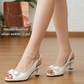 👡Chaussures élégantes pour femme • Orteil ouvert, bride arrière, talon moyen✨