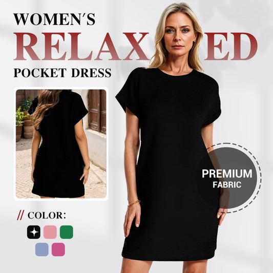 💜 PROMOTION DU DERNIER JOUR - 🔥50 % DE RÉDUCTION 💜 Robe ample à poches pour femme👗
