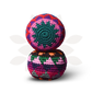 Balle anti-stress multicolore en tricot, façon « hacky sack », réalisée au crochet (diamètre : 6,35 cm)