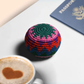 Balle anti-stress multicolore en tricot, façon « hacky sack », réalisée au crochet (diamètre : 6,35 cm)