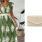 🎑60 % de réduction ✨Robe longue fluide à col en V et imprimé baroque pour femme