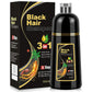 Shampooing colorant 3 en 1 pour cheveux noirs