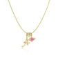 💖Dernier jour : 50 % de réduction ✨ Collier avec pendentif lettre de A à Z et trois breloques🎀