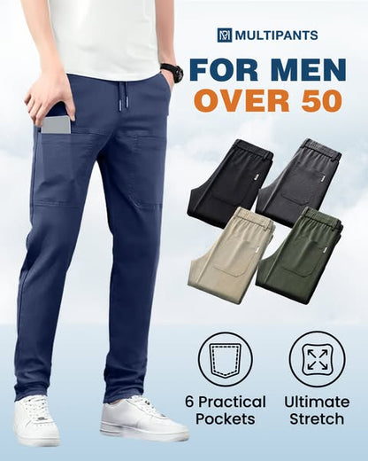 PLUS DE 50 000 UNITÉS VENDUES !🔥MultiPants – Pantalon cargo durable à poches multiples et très extensible