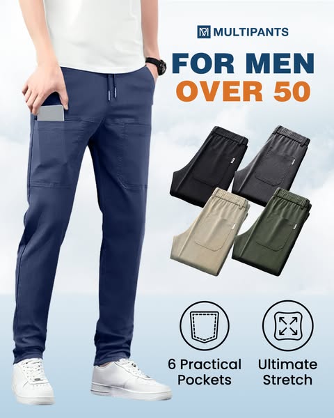 PLUS DE 50 000 UNITÉS VENDUES !🔥MultiPants – Pantalon cargo durable à poches multiples et très extensible