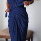 🔥Robe chemise boutonnée en satin pour femme