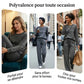 ⏳Spécial à durée limitée⏰Ensemble Femme Confort – Haut Ras du Cou & Pantalon à Cordon 👕👖