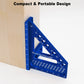 Règle équerre 3D multi-angles en alliage d'aluminium pour menuiserie, rapporteur de 22,5 à 90 degrés, règle triangulaire à onglet de haute précision pour ingénieurs, charpentiers et artisans