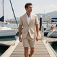 ⌛Offre à durée limitée – Ensemble deux pièces de costume à manches courtes pour homme
