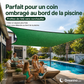 Voile d'ombrage anti-UV, auvent rectangulaire