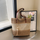 👒🏖️ Sac Bandoulière Femme en Paille Tissée – Grand Format, Léger, Style Plage ✨
