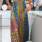 Femme Bohemian Patchwork Color Long Robe