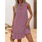 💃 PROMO DERNIER JOUR – 50% ! 🎀 Robe Femme Nœud & Motif Géométrique – Tissu Coton Léger, Coupe Flatteuse & Style Intemporel – Parfaite pour le Quotidien et les Occasions Spéciales ✨👗