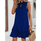 💃 PROMO DERNIER JOUR – 50% ! 🎀 Robe Femme Nœud & Motif Géométrique – Tissu Coton Léger, Coupe Flatteuse & Style Intemporel – Parfaite pour le Quotidien et les Occasions Spéciales ✨👗