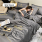 ❄️💕 VENTE DIRECTE USINE -50% ! Parure de Lit 4 Pièces en Velours Haut de Gamme – Douce, Respirante & Rafraîchissante (Tailles 1-2 Places)