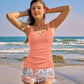 💃Offre spéciale été : 50 % de réduction🌊🎨Ensemble tankini deux pièces amincissant le ventre