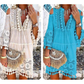 👗 50% DE RÉDUCTION 🌸 Robe femme large en coton & lin brodée – Coupe ample, respirante & anti-UV – Motif délicat, style bohème chic & polyvalente – parfaite pour l’été ☀️✨