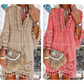 👗 50% DE RÉDUCTION 🌸 Robe femme large en coton & lin brodée – Coupe ample, respirante & anti-UV – Motif délicat, style bohème chic & polyvalente – parfaite pour l’été ☀️✨