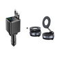 🔋 50% DE RÉDUCTION 🚗 Chargeur de voiture 7-en-1 rétractable à charge rapide – Avec affichage de la tension – Ports USB-C & Lightning, câble intégré – recharge organisée et efficace pour tous vos appareils 📱
