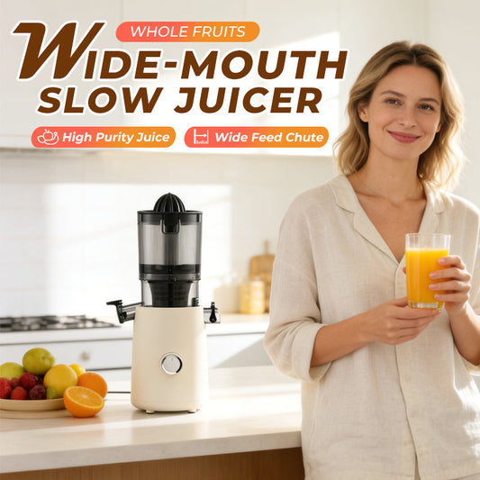 Extracteur de jus à bouche large pour fruits entiers