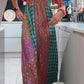 Femme Bohemian Patchwork Color Long Robe