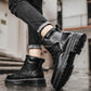 Bottes Courtes Rétro De Style Britannique Bottes De Travail Nuvelle Collection Automne 2024