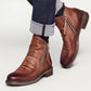 Bottes en cuir vintage pour hommes【LIVRAISON GRATUITE】