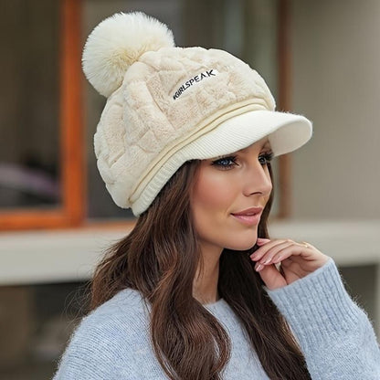 📢📢50% RÉDUCTION DERNIER JOUR! 🎁Le meilleur cadeau pour elle 🎁👒 - chapeau d'hiver pour femme à bord court🥰