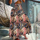 Jupe Décontractées à Taille Haute avec Imprimé Floral à la Mode pour Femmes