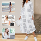 💕Robes de bouton de chemise longues élégantes pour femmes
