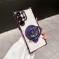 Case de téléphone transparent gyroscope avec support magnétique pour Samsung S22 / S23 / S24