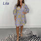Robe Décontractée Élégante à Col en V avec Taille Élastique pour Femmes