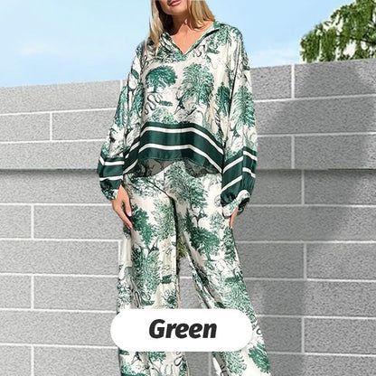 💥😍🌿Printed causal loose suit for women in large sizes💋