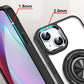 Coque de Téléphone Magnétique Antichoc avec Support Anneau Rotatif à 360°
