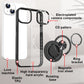 Coque de Téléphone Magnétique Antichoc avec Support Anneau Rotatif à 360°
