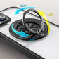 Coque de Téléphone Magnétique Antichoc avec Support Anneau Rotatif à 360°