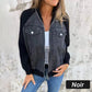 🔥Veste en denim à fermeture éclair pour femme