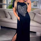 Robe Longue T-shirt avec Fentes Latérales