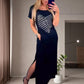 Robe Longue T-shirt avec Fentes Latérales