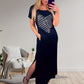 Robe Longue T-shirt avec Fentes Latérales