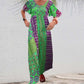 Femme Bohemian Patchwork Color Long Robe