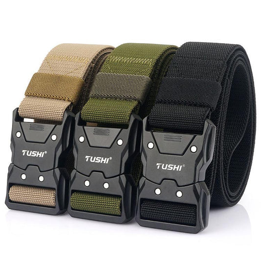 Ceinture élastique tactique avec boucle à dégagement rapide